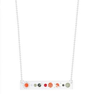 Nib Solar system bar necklace